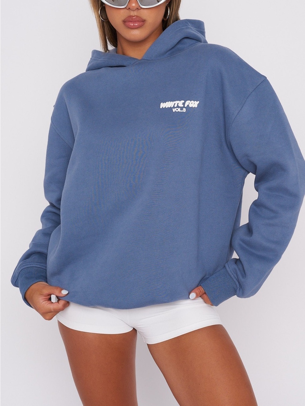 White Fox Vol. 3 Blue Logo Hoodie
